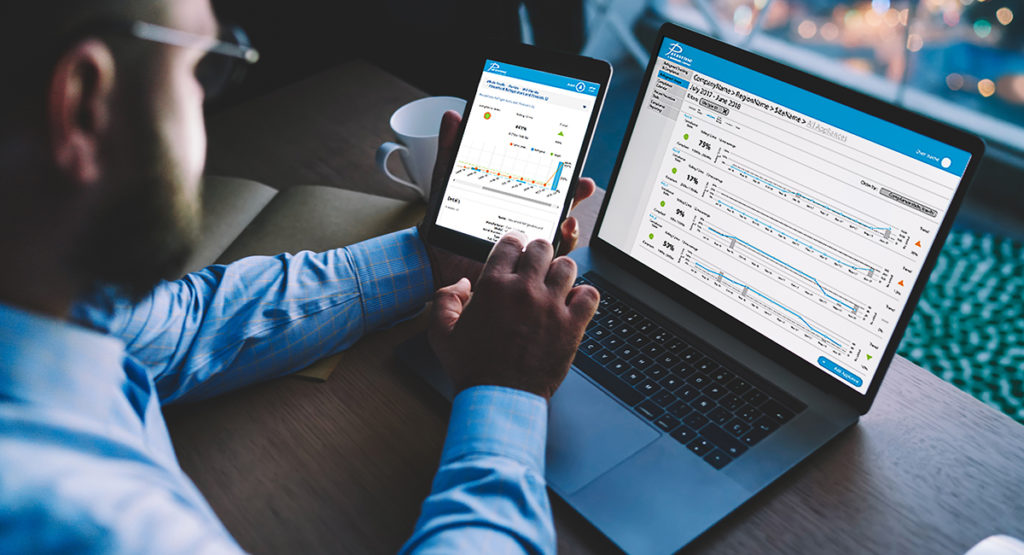 Software Parasense Refrigerant Tracking and Compliance v telefonu a notebooku