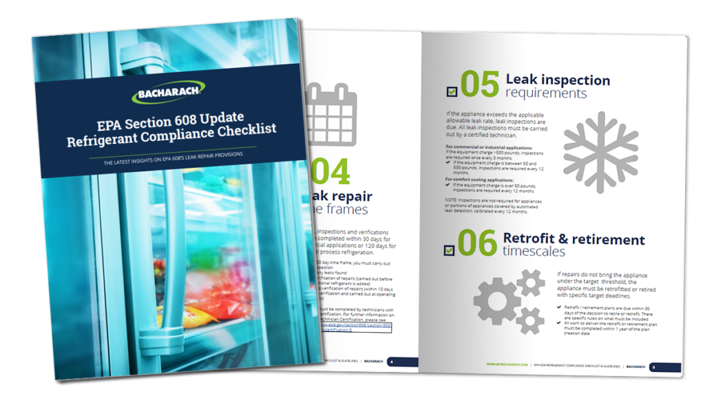 EPA 608 Refrigerant Compliance Checklist Bacharach
