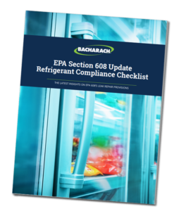 Lista de verificação de conformidade do refrigerante EPA 608
