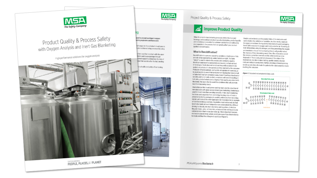 Qualidade do produto e segurança do processo com análise de oxigênio e cobertura de gás inerte whitepaper
