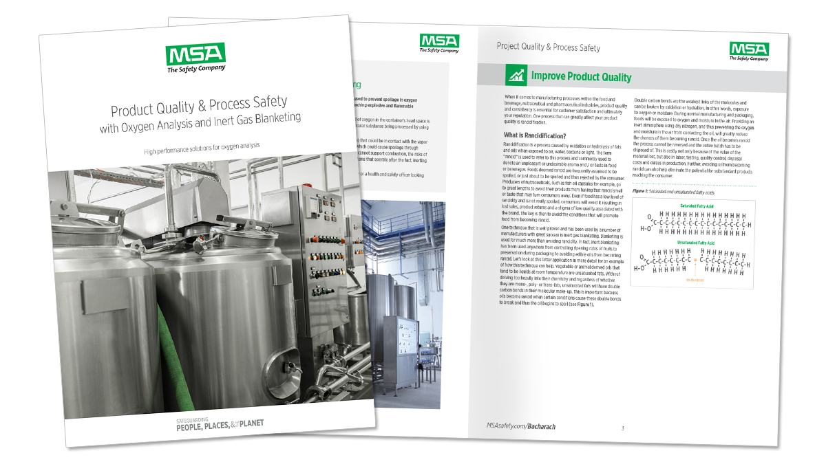 Kvalita produktu a bezpečnosť procesu s analýzou kyslíka a biela kniha o pokrytí inertným plynom