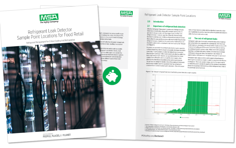 Koelmiddellekdetector Monsterpuntlocaties voor Food Retail Whitepaper